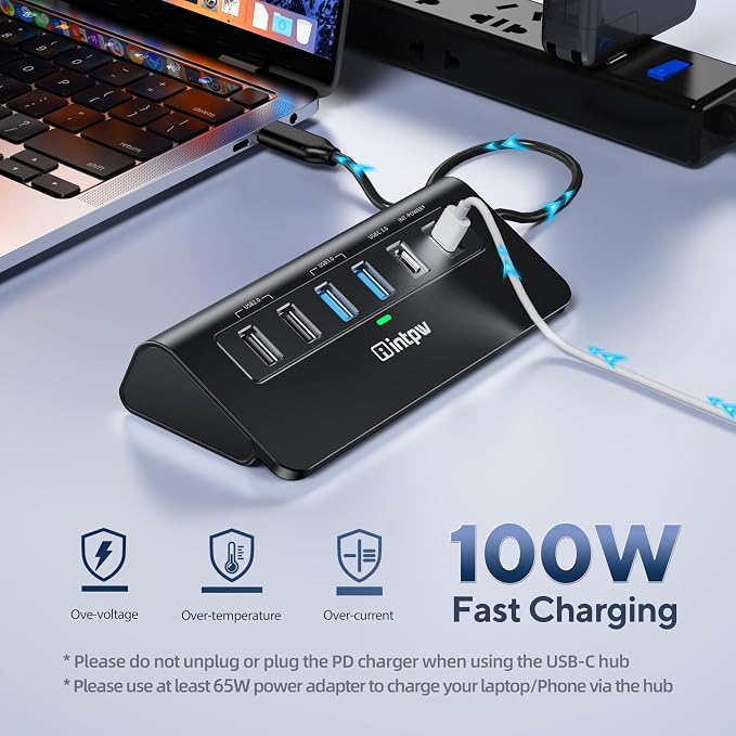 USB C Hub, intpw 9-in-1 USB Multiport Adapter - Image 6