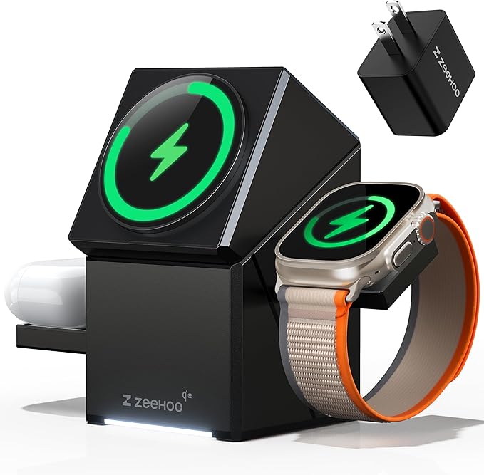 ZEEHOO iPhone Charging Station, 3 in 1 Charging Station by ZEEHOO%C2%AE
