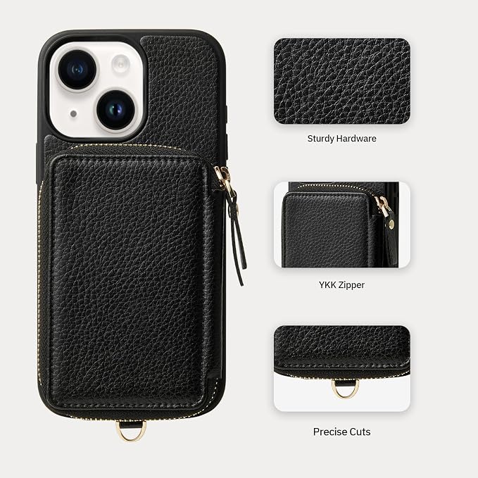 ZVE Wallet Case for iPhone 15, Phone Case Wallet - Image 5