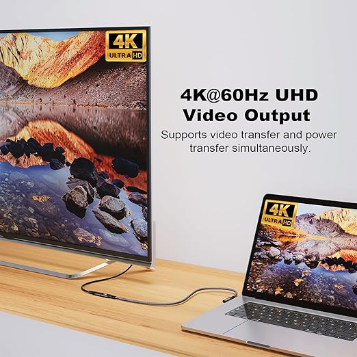 CABLEDECONN USB C 3.2 Gen-2 Extension 1M 3.3FT 90 Degree ElbowThunderbolt 3 - Image 4
