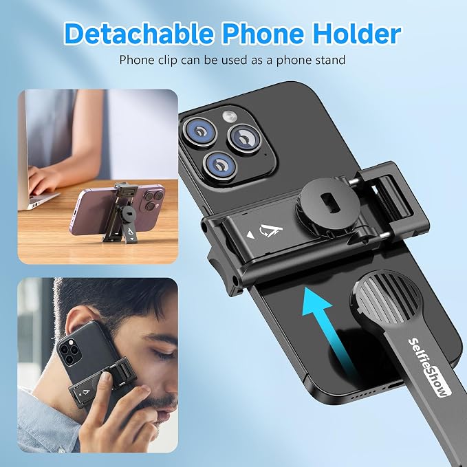 SelfieShow Selfie Stick, Extendable Selfie Stick Tripod - Image 8