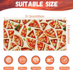 Desk Mat, Realistic Pizza Slices Desk Pad, Pizza Food Large Gaming Mouse Pad - Image 2