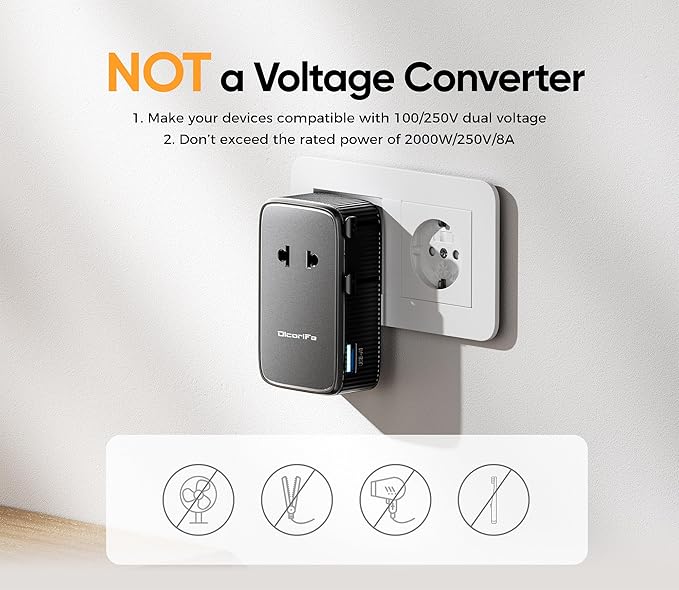 Olcorife PD25W Mini Travel Adapter, Universal Power Adapter - Image 5