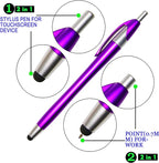 Skoloo Electronic Screen Touch Stylus, 14 Pack 2 in 1 Slim Long Click Ink - Image 3