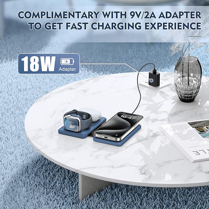 Wireless Charger iPhone - 3 in 1 Charging Station - Image 6
