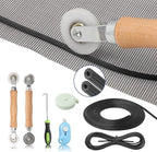 Window Screen Door Repair Kit Include Window Screens Mesh 48"x117" by Yolovit