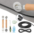 Window Screen Door Repair Kit Include Window Screens Mesh 48"x118" by Yolovit