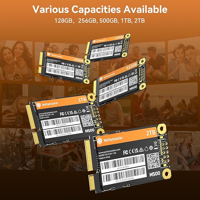 Yottamaster M500 128GB mSATA SSD SATA III 6Gb/s, mSATA Internal Solid State - Image 3