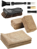 Fantasticlean 9PCS Car Interior Detailing Set, Microfiber Cloth & Applicator by Fantasticlean