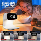 Digital Alarm Clock with Wireless Fast Charging Station 15W Touch Smart Lamp - Image 4