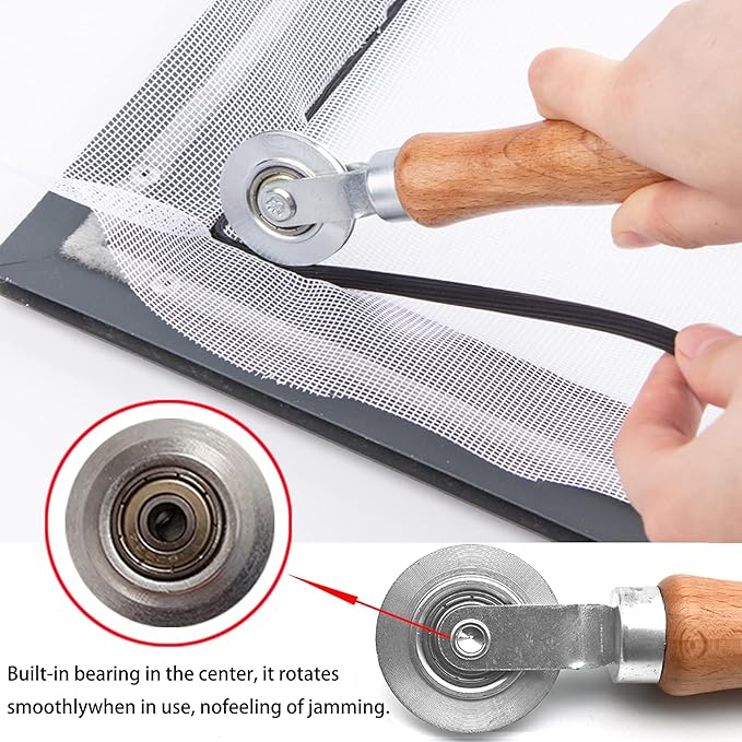 BAYTORY 3Pcs Screen Tool, Window Screen Spline Roller Tool - Image 7