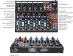 Dj Mixers 7 Channel Audio Mixer Sound Board - Image 3