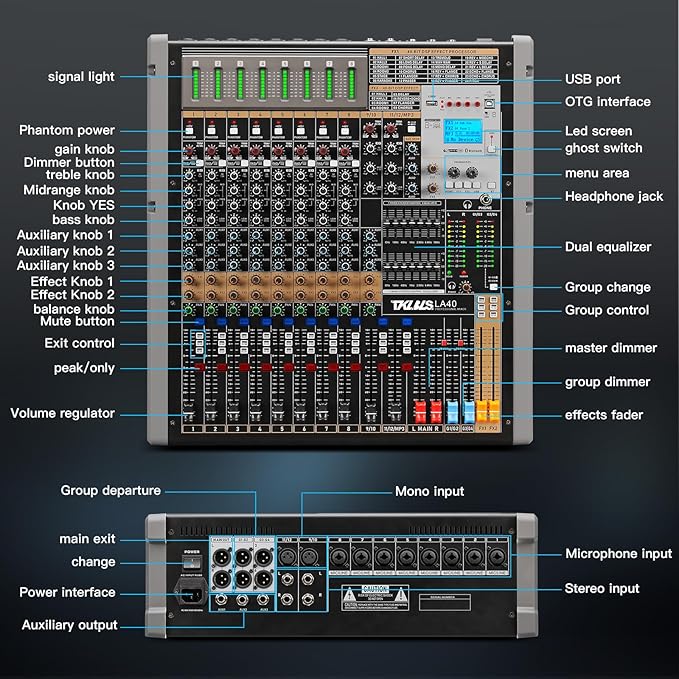 16 Channel Live Sound Audio Mixer - Image 7