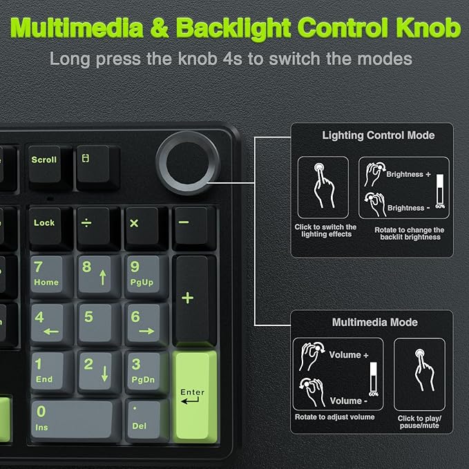 AULA F99 Pro Wireless Mechanical Keyboard - Image 5