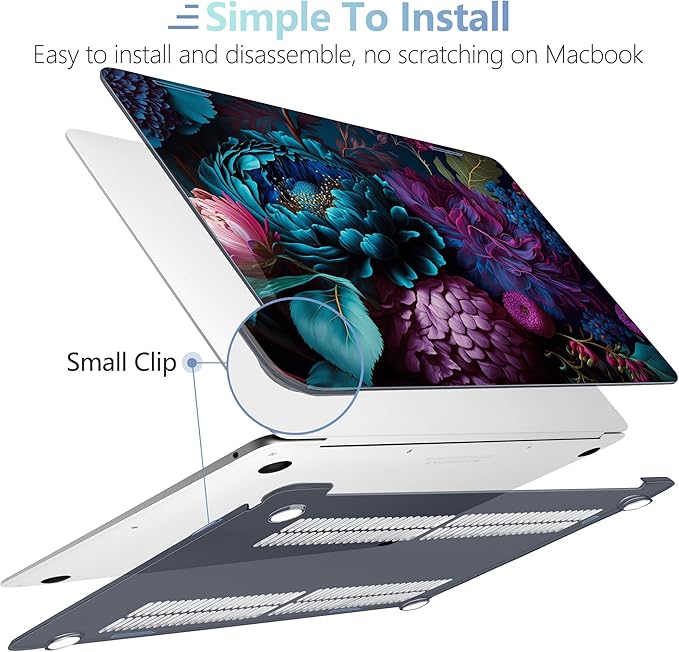 MEEgoodo for MacBook Air 13.3 inch Case 2021 2020 2019 2018 A2337 M1 A2179 A1932 - Image 4