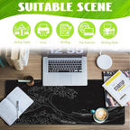 Desk Mat, Japanese Sea Wave Large Gaming Mouse Pad - Image 3