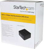 StarTech.com Dual-Bay USB 3.1 to SATA Hard Drive Docking Station, USB 3.1 - Image 7