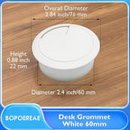 Desk Grommet 2-3/8", Desk Cord Hole Cover, Cable Grommet ABS Plastic, Desk Hole - Image 8