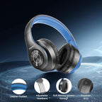 TUINYO Bluetooth Headphones Wireless, Over Ear Stereo Wireless Headset 40H - Image 5