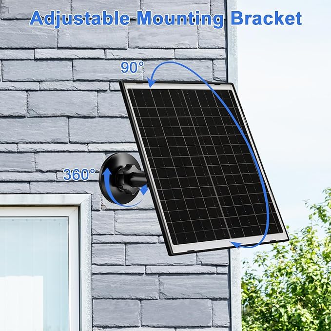 FUTUREZEN 10W Solar Panel for Security Camera, Trail Camera, Type-C Device - Image 6