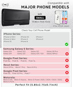 Leather Phone Holster for Men & Women, Horizontal Cell Phone Case - Image 6