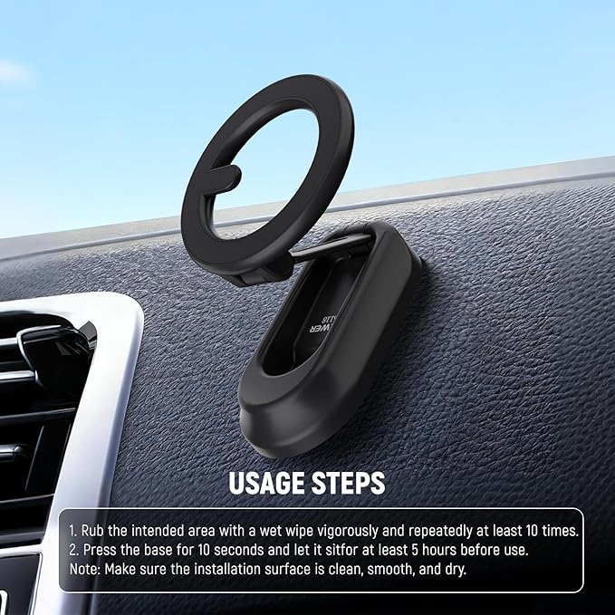 NEEWER Magnetic Phone Holder for Car, Dual Sided Magnet Cell Phone Mount - Image 6