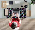 Retro 80s Desk Mat, Cute 90s XXL Large Gaming Mouse Pad, Computer Laptop - Image 4