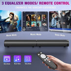 Puriom Sound Bar for Smart TV, 100W Sound Bar - Image 3