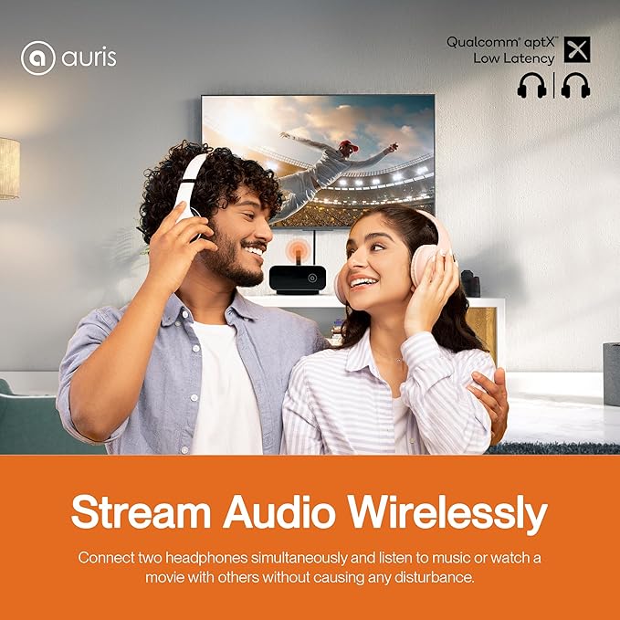 Auris Blume Duo HiFi Bluetooth 5.0 Music TV Transmitter & Receiver Long Range - Image 3