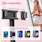 Selfie Stick Tripod with Fill Light, All in One Extendable Selfie Stick with - Image 5