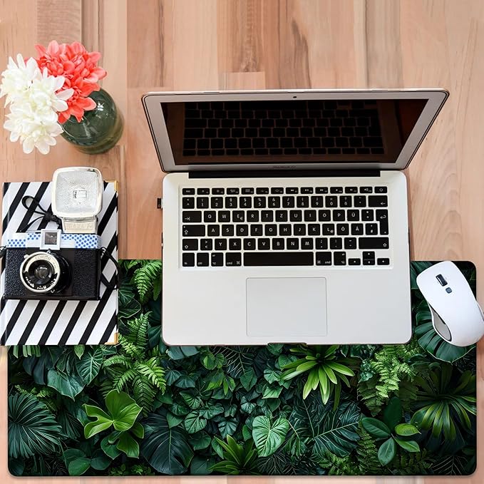 Large Mouse Pad Monstera Leaf Gaming Desk Pad Computer Keyboard Non-Slip - Image 6