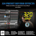 Audio Mixer 12 Channel Professional Mixer Console - Image 3