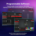 Redragon S107KS Wireless Gaming Keyboard and Mouse, RGB Backlit, 3 Mode - Image 5