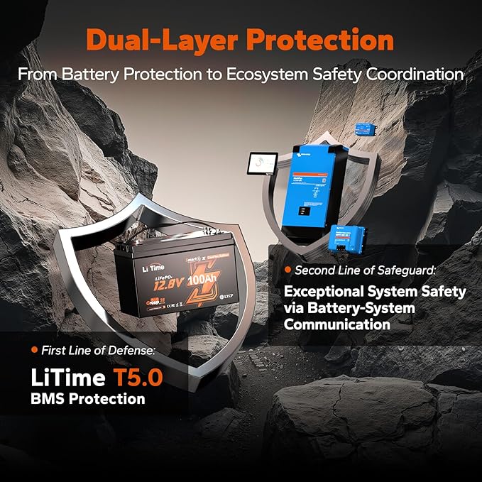 LiTime 12V 100Ah LiFePO4 Group 31 Battery, Compatible - Image 5