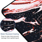 Large Extended Mouse Pad with Stitched Edges, Durable Non-Slip Natural Rubber - Image 4