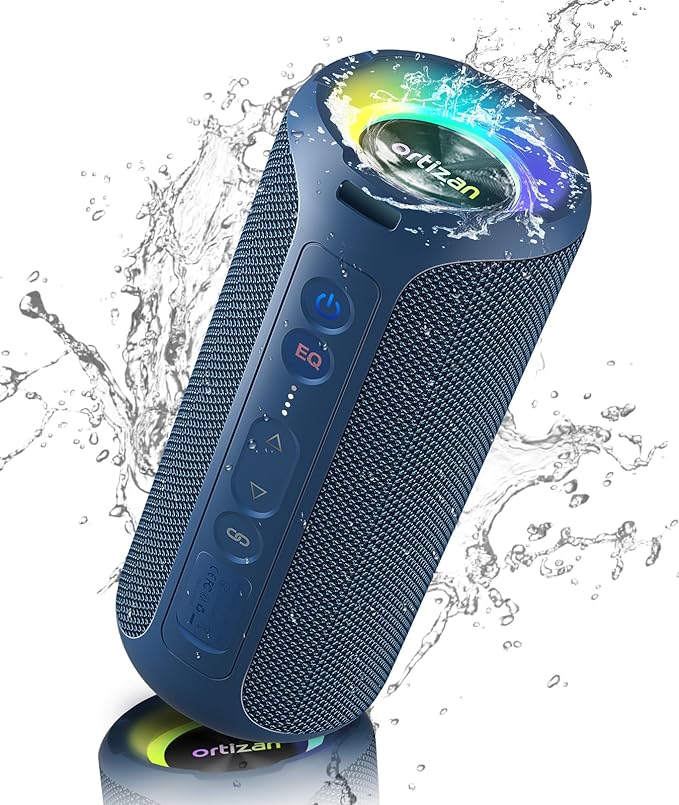 Ortizan Bluetooth Speaker, IPX7 Waterproof, Portable Speakers by Ortizan