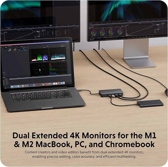 HyperDrive Next Dual 4K HDMI 7 Port USB C Docking Station - Image 3