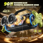 W-KING Bluetooth Speaker, 90W Max Portable Loud Speakers Wireless, IPX6 - Image 2