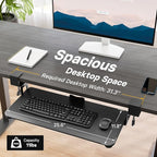 BONTEC KMT01 Under Desk Keyboard Tray, Pull-Out Keyboard & Mouse Platform - Image 5