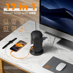 Black Surge Protector Power Strip - Image 2