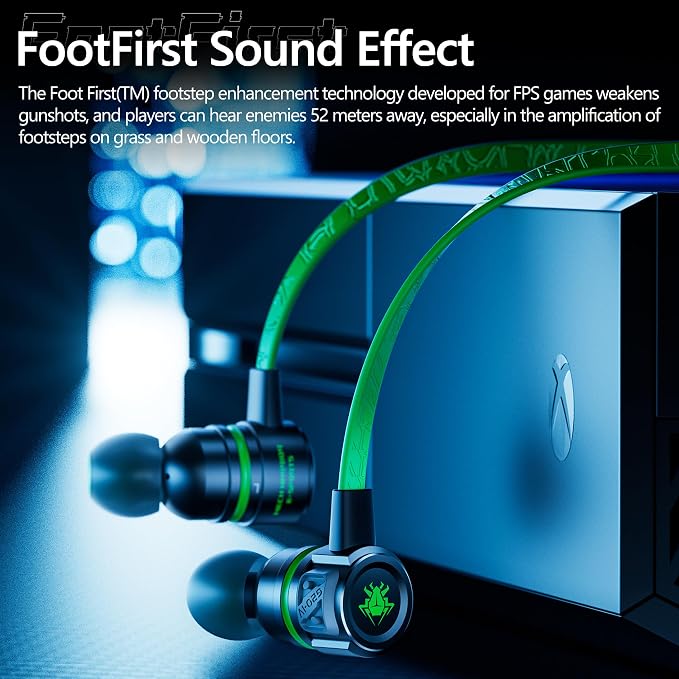 Gaming Earbuds Wired, USB C & 3.5mm Dual Plug in Ear Headphones - Image 3