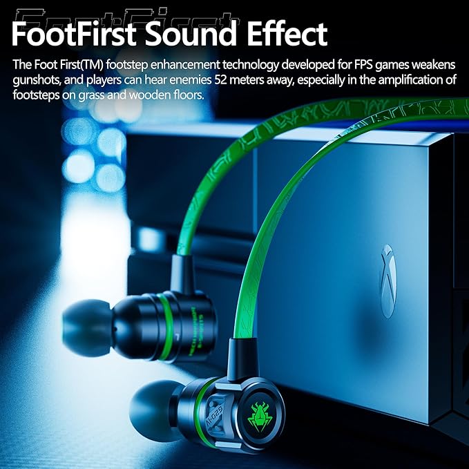 Gaming Earbuds Wired, USB C & 3.5mm Dual Plug in Ear Headphones - Image 3