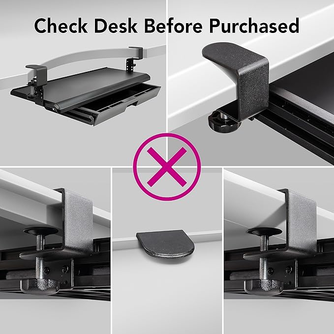 EHO Keyboard Tray with Drawer - Image 6