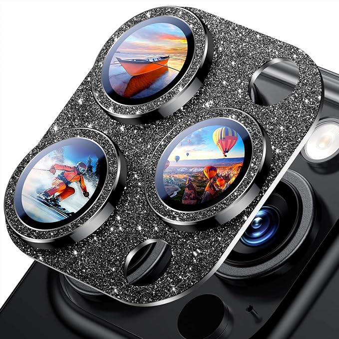 Uyiton Compatible with iPhone 16 Pro/iPhone 16 Pro Max Camera Lens Protector - Image 2