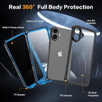for iPhone 16 Plus Case Waterproof, Built-in Privacy Screen & HD Screen Double - Image 2