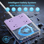 12-in-1 Charging Station USB C Power Strip - Image 7