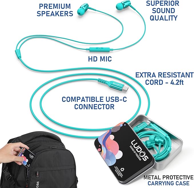 LUDOS OMNITONE USB C Headphones - Image 3