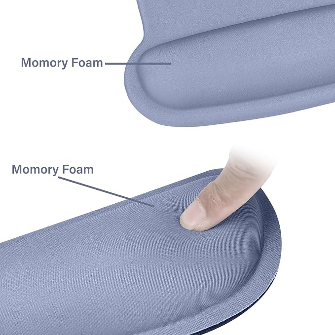 MOSISO Wrist Rest Support for Mouse Pad & Keyboard Set, Ergonomic Mousepad - Image 4