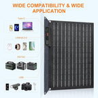 30W 100W 200W 400W Solar Panel, Portable Foldable Solar Panel Kit - Image 3