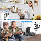 iPad Under Cabinet Mount, Kitchen Tablet Mount Holder, iPad Desk Mount w/Clamp - Image 2